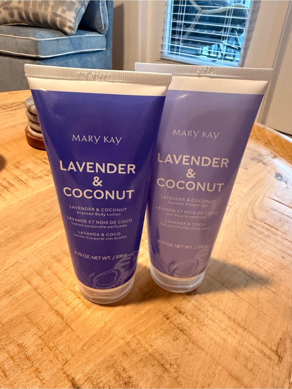 Mary Kay Lavender & Coconut Bath and Body Duo - Purple Packaging